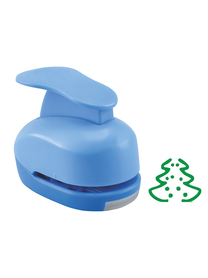 BLS Konturen-Stanzer "Weihnachtsbaum" in Blau - onesize