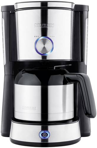 Severin KA 4845 "TYPE SWITCH" Kaffeemaschine Edelstahl, Schwarz Fassungsvermögen Tassen=8 Isolierkanne