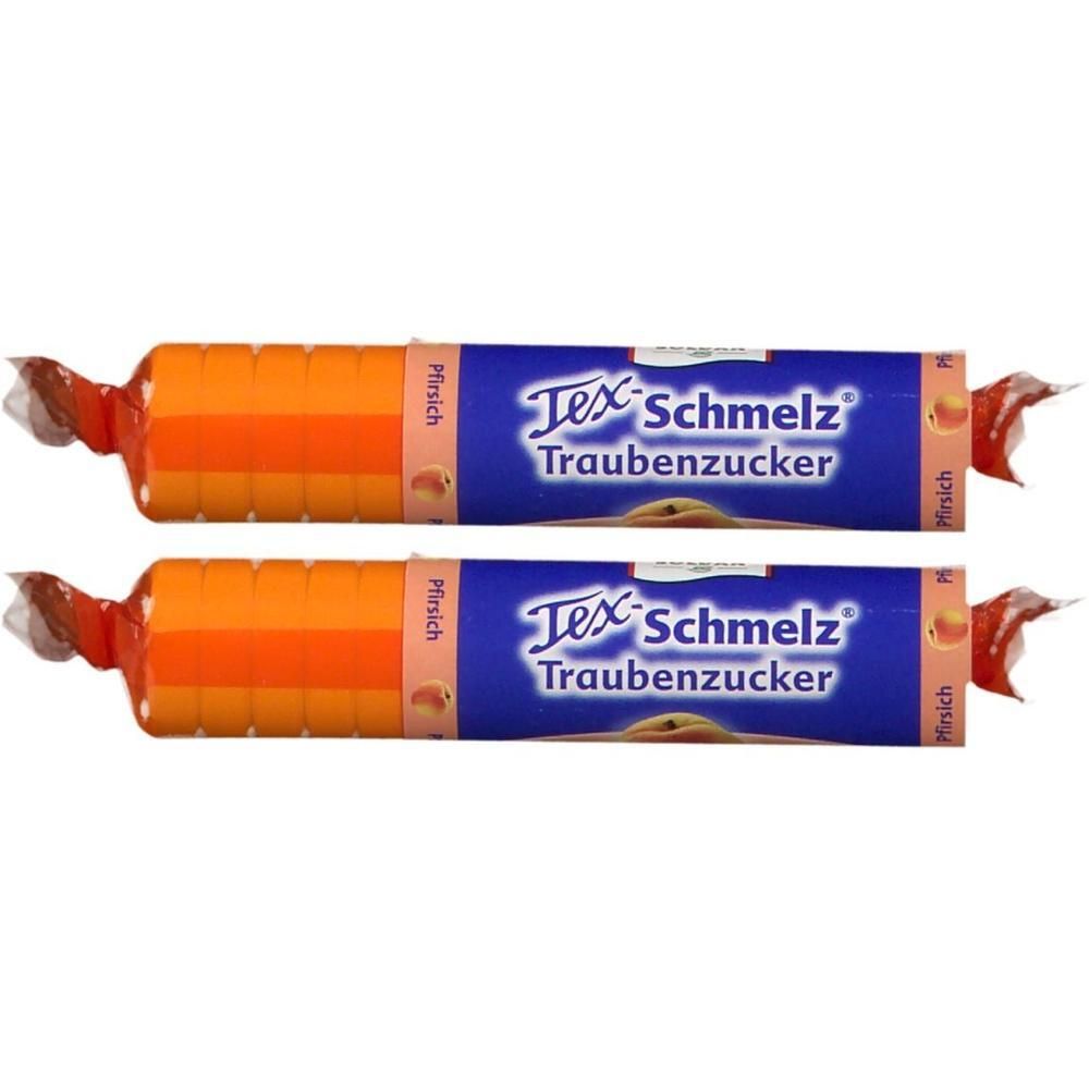 Soldan Tex Schmelz Traubenzucker Pfirsich Rolle 2x 2x33 g Bonbons