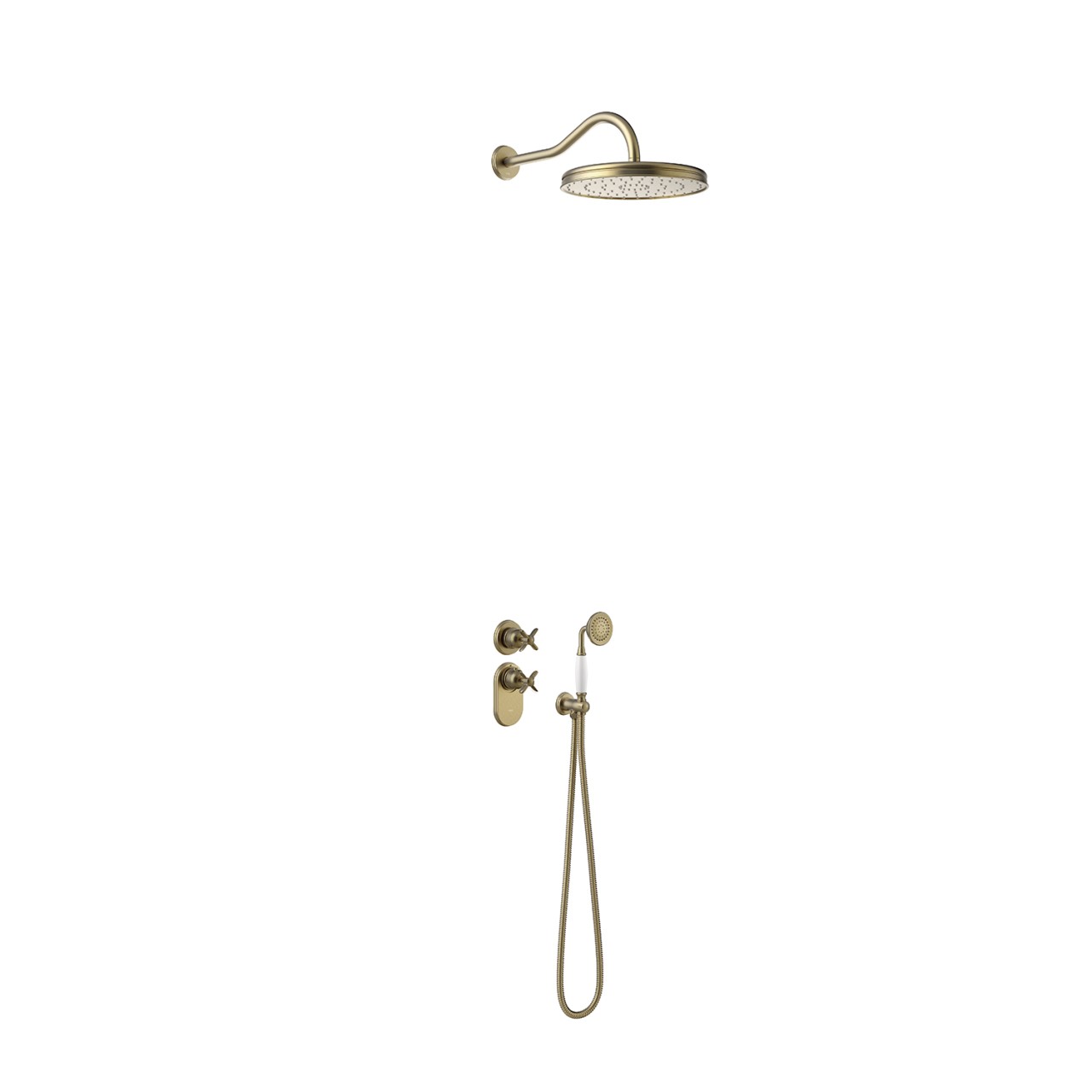 Tres Bausatz 2 Wege Thermostat Unterputz Block System für die Dusche , 24235202LM 24235202LM
