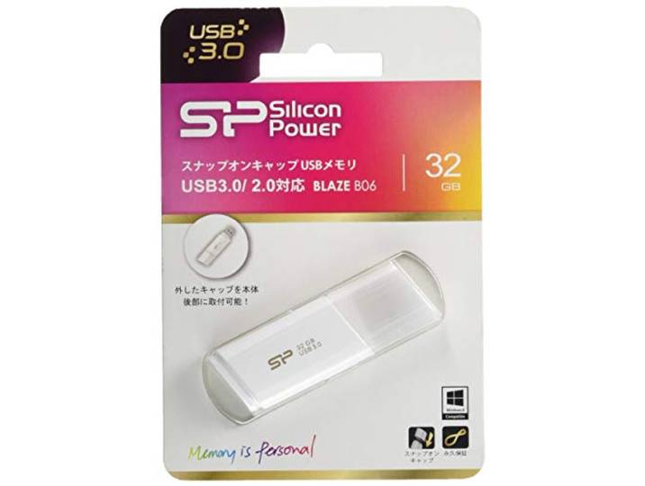 Silicon Power SP032GBUF3B06V1W 32GB geheugenstick USB 3.0 wit