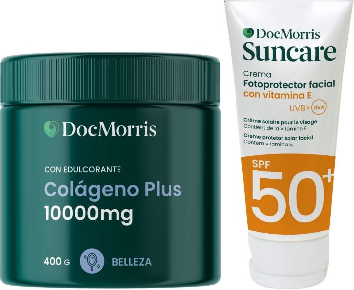 DocMorris Pack Colágeno Plus 400 g + Crema Facial Spf50+ 50 ml