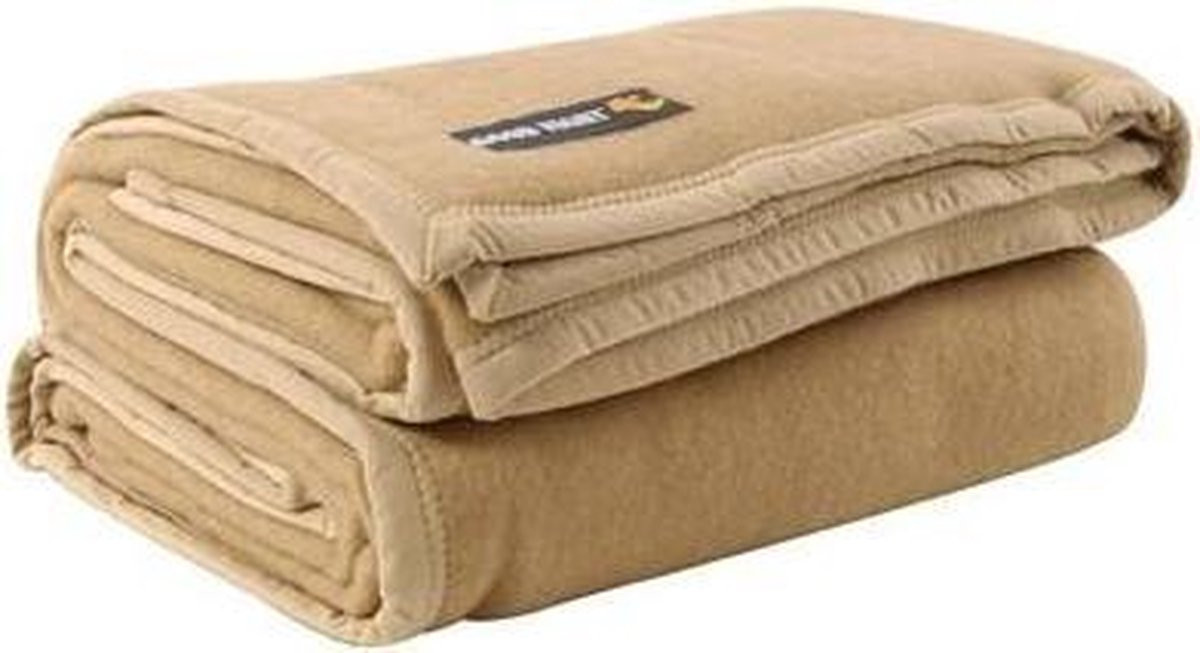 Good Night Diamond Deken voor volwassenen - Camel - 240 x 260 cm