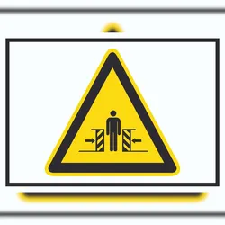 HB-Druck Achtung Quetschgefahr Symbol A5 (148x210mm) Schild