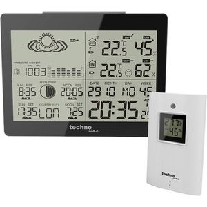 Technoline Wetterstation WS 6760, Funk, digital, mit Außensensor, Wettervorhersage, LC-Display & 5 Messwerten