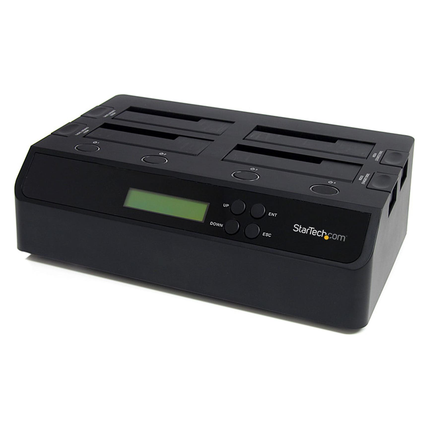 StarTech 4 Bay Festplatten Kopierstation USB 3.0 / eSATA auf SATA - HDD 1:3 Duplikator - Standalone Festpl... (SATDOCK4U3RE)
