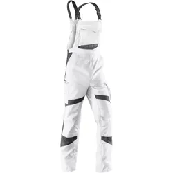 KÜBLER ACTIVIQ Latzhose weiß/anthrazit 54 - 3250 5365-1097-54 - weiß/anthrazit