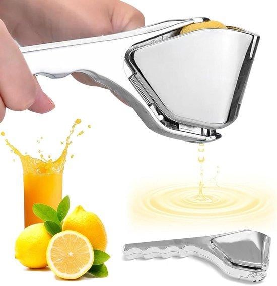 Citruspers van roestvrij staal in zilver voor handmatig gebruik
