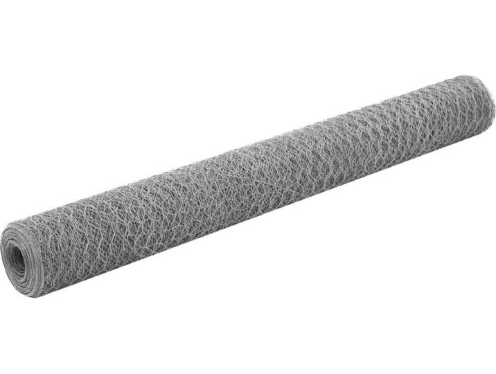 Vidaxl -Hühnerdraht 25x1\,2 m galvanisé Stahl silberfarben