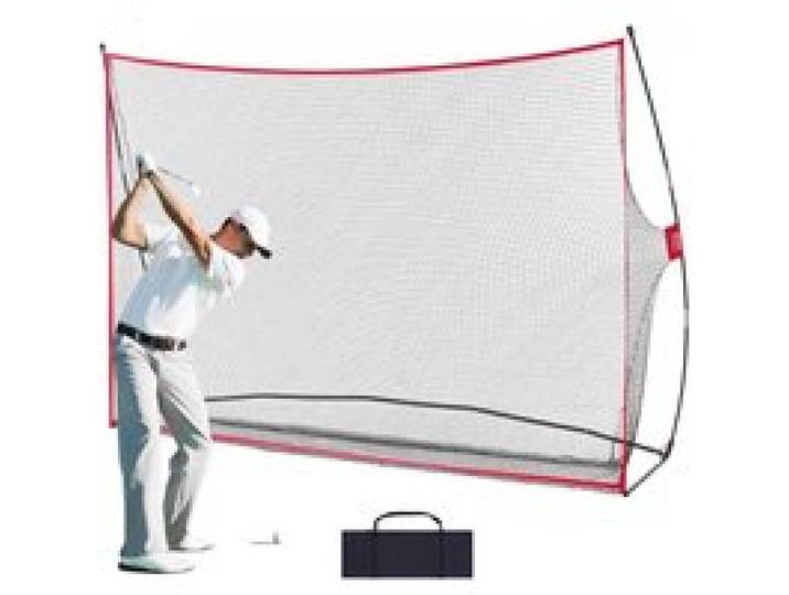 VEVOR Filet d'Entraînement au Golf 329x217 cm, Filet de Frappe de Golf pour Extérieur Intérieur, avec Cadre en Fibre de Verre Solide et Sac de Transport, Matériels d’Entraînement pour Amateurs de Golf