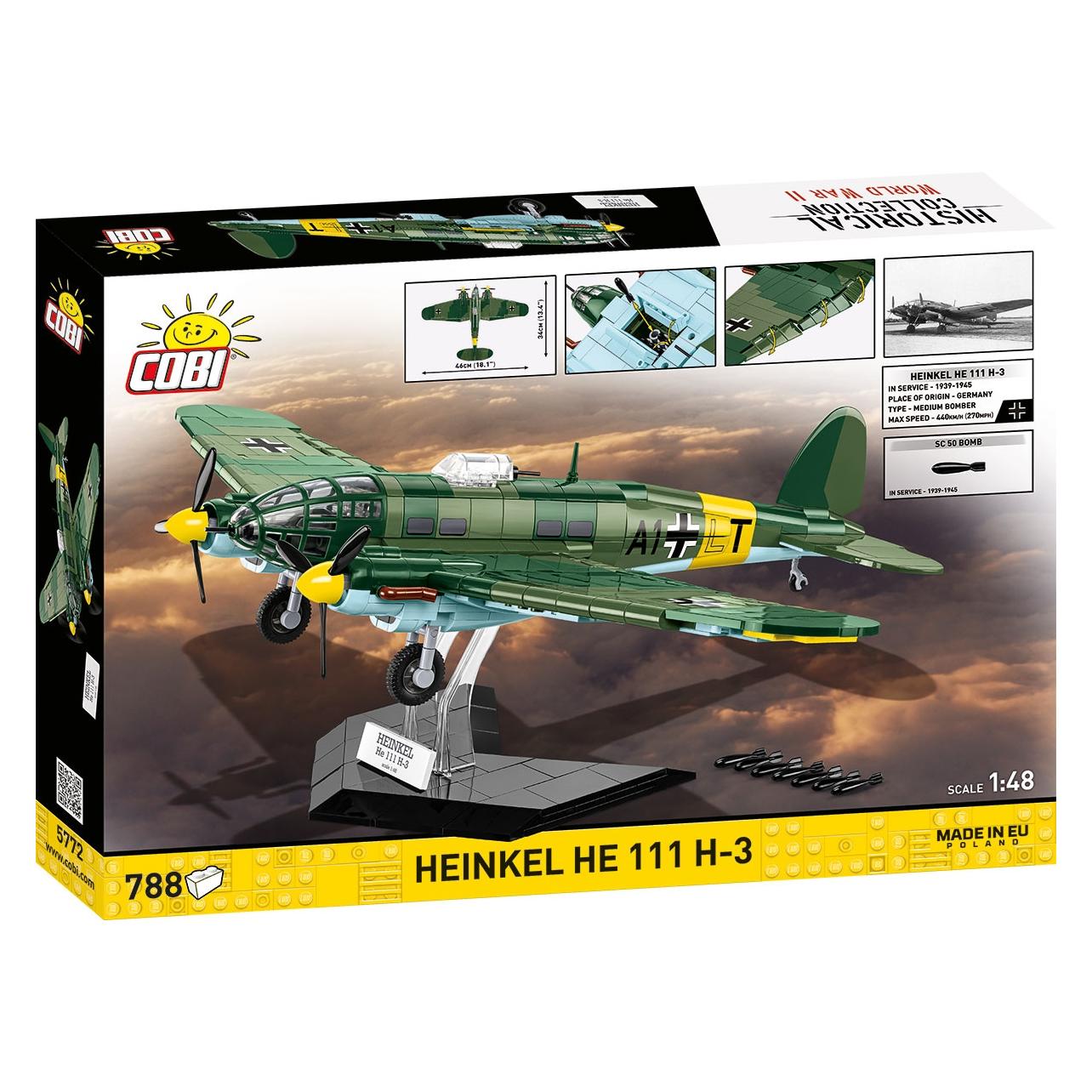Cobi 760 PCS HC WWII /5772/ HEINKEL HE 111 H-3 (COBI-5772)