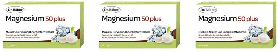 Dr. Böhm Magnesium 50 plus 3x60stk
