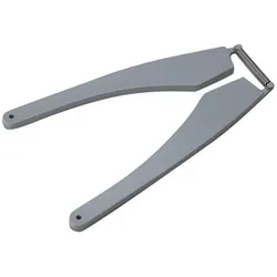 Peka Metall Einzugskurve mit Zugfeder PEKA zu S+R (Ersatzteil), Abfalleimer, Grau
