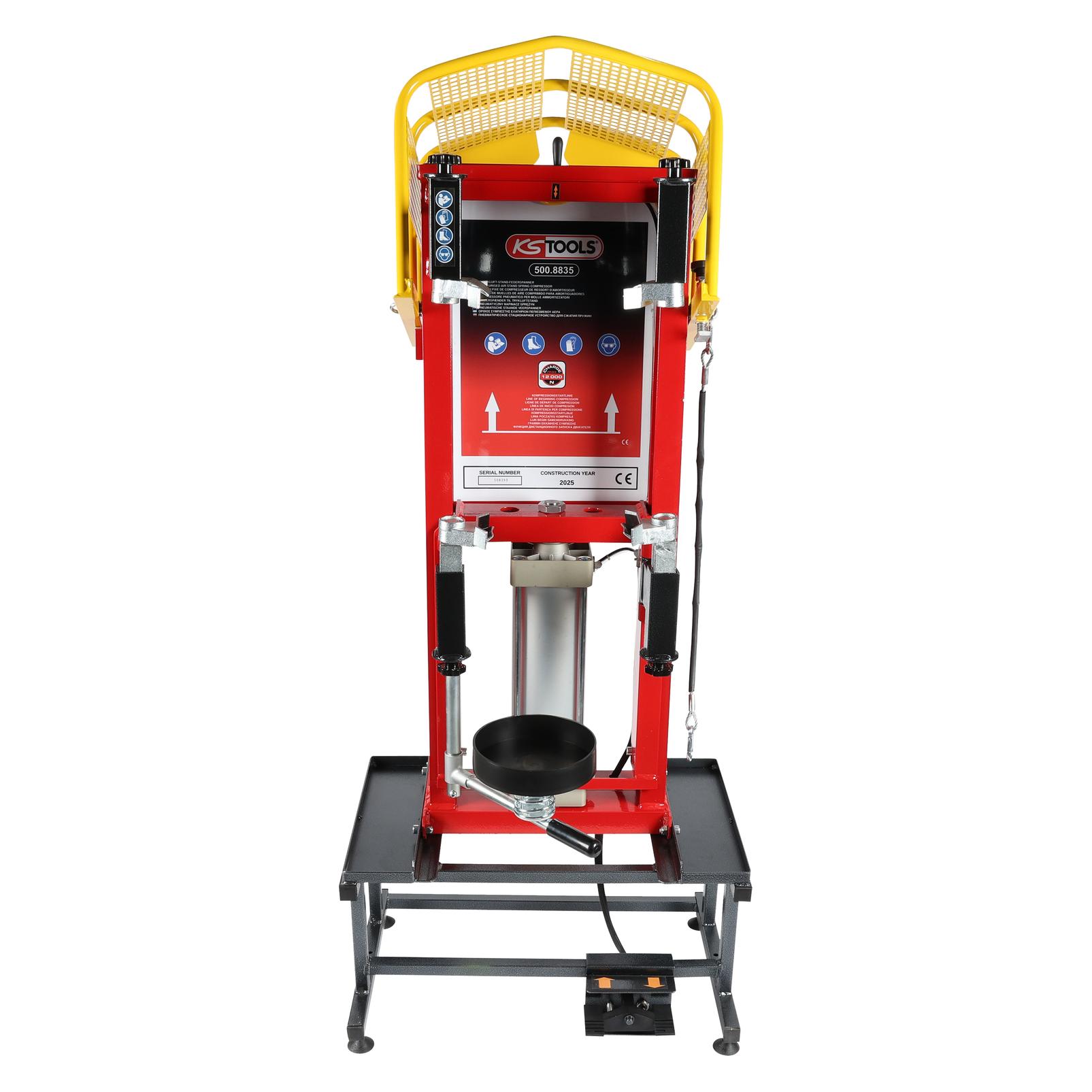 KS Tools Druckluft-Stand-Federspanner mit Einzel-Zylinder und Untergestell 500.8 (500.8835)