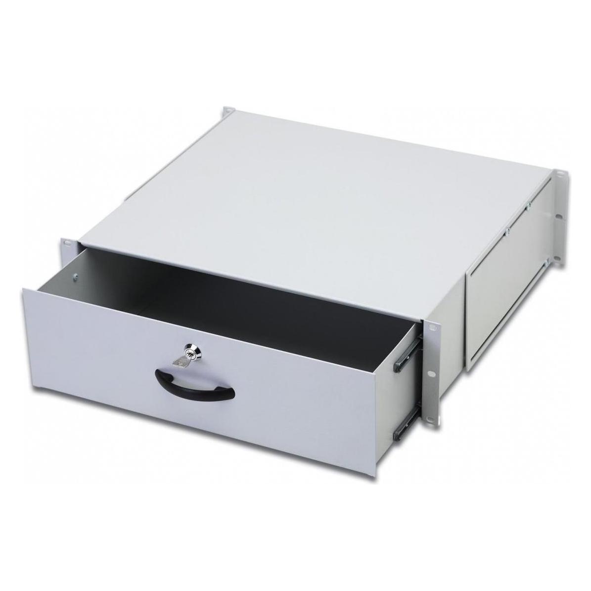 Digitus DN-19 KEY-3U Dokumentenfach, 3 HE, Lichtgrau (DN-19 KEY-3U)