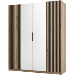 DREHTÜRENSCHRANK Kaya 200/62/239 4-Türig mit zwei Spiegel