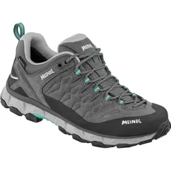 Meindl, Damen, Wanderschuhe, Lite Trail Lady GTX, Gore-Tex Damen-Wanderschuhe (37.5), Grau, Türkis