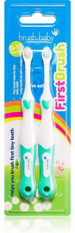 Brush Baby FirstBrush brosses à dents pour enfant 2 pcs