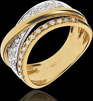 Edenly Ring Royal Saturn Variation - Gelbgold, WeiÃŸgold