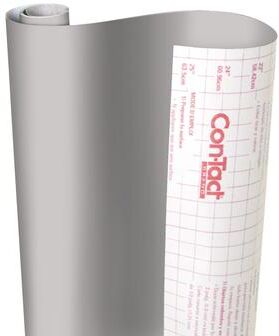 "Con-Tact Brand Creative Covering Adhesive Covering, Slate Gray, 18"" x 50 ft"