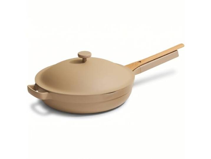 Our Place Große Always Pan 31,8 cm Keramikpfanne mit modularem Deckel und Buchenholzspatel Patentiertes 10-in-1-Antihaft-Kochgeschirr ohne PFAS Induktions- und ofenfest bis 230 °C Dampf