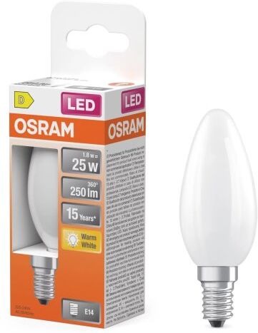 Osram Retro Led Kertepære Mat E14, 1.8w=25w