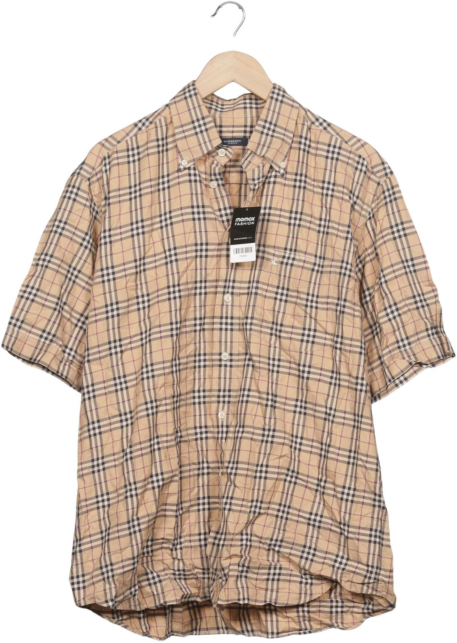 Burberry Herren Hemd, Beige, Gr. 44, kein / Etikett - Second Hand