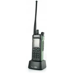 Baofeng DM-32E HTQ DMR-Funkgerät + Flugfunkband, Walkie Talkie, Grün, Schwarz