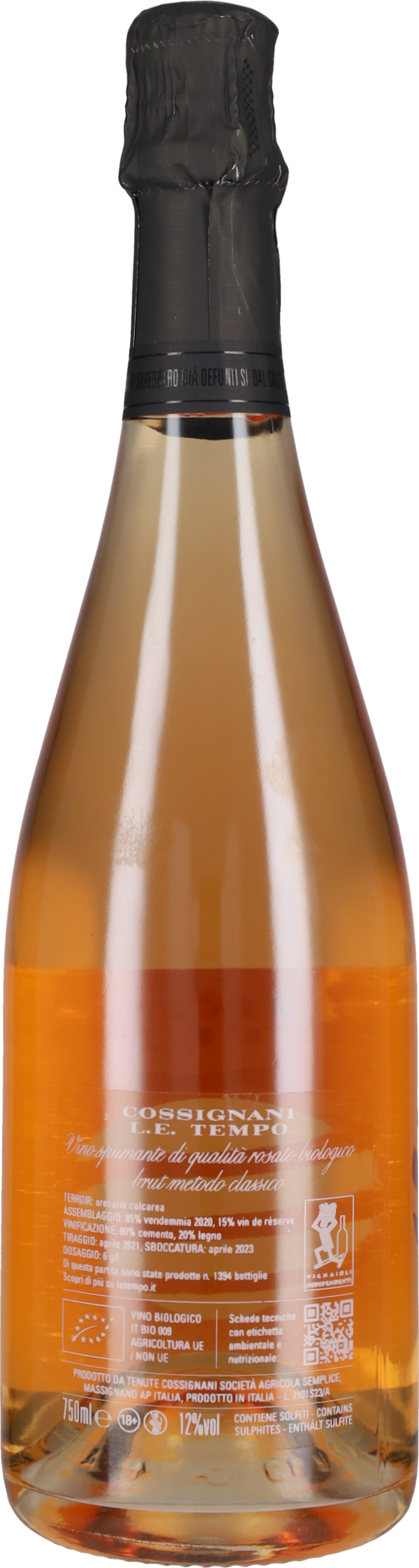 Spumante Metodo Classico Rosé Cossignani L.E. Tempo