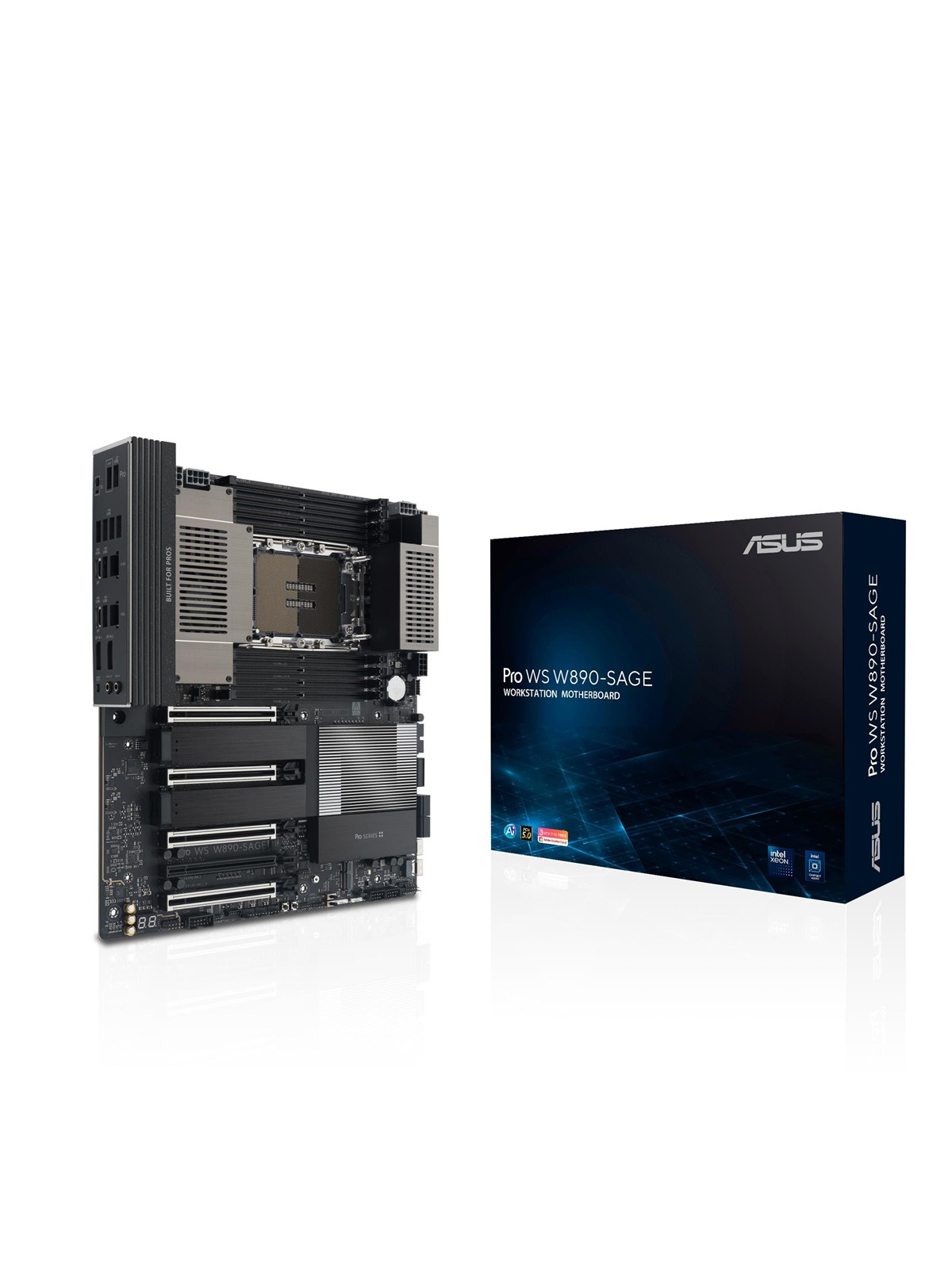 ASUS Pro WS W890-SAGE Mainboard - Intel W890 - Intel LGA4710-2 - DDR5 RAM - SSI (Server)