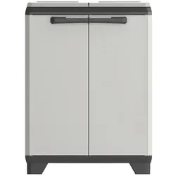 KIS Planet Recycling-Schrank, Abfalleimer, Schwarz, Grau, Mehrfarbig