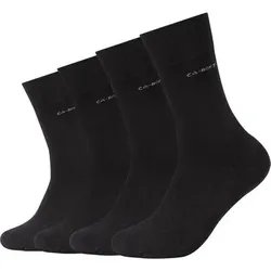 CAMANO Herren Socken Online ca-soft walk Socks 4p, Größe 47-50 in Schwarz Schwarz