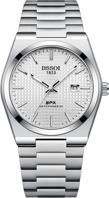 ModernMart Luxury Mens Quartz Watch Stainless Steel Business Wristwatch With Date Display white