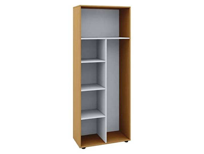 VCM Mehrzweckregal Buche 70x40x178 cm 6 Fächer offen Haushalt Stauraum Flur Offener Stauraum für Wohnzimmer oder Büro - Bücher und Ordner griffbereit - Für Haushalte und Büros - Verstellbare Fachböden