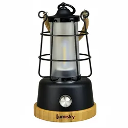 Lumisky WILDY Kabellose Laterne H23CM Stahl Schwarz