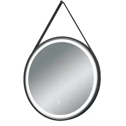 LED-Spiegel   ¦ schwarz ¦ Metall ¦ Maße (cm): B: 4 H: 60