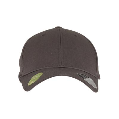 Flex Cap FLEXFIT "Flexfit Accessoires Flexfit 110 Organic Cap", Gr. onesize, braun (schwarzgrau), 98% Baumwolle (Bio), 2% Elasthan, unifarben, Caps