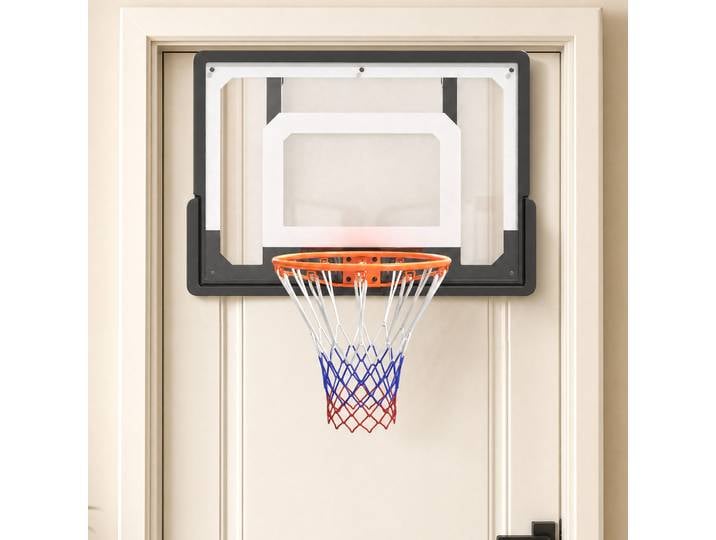 SPORTNOW Panier Basket Mural Ø40cm Acier Filet Nylon Intérieur