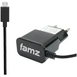 Famz Wandladegerät Schwarz, USB Ladegerät, Schwarz