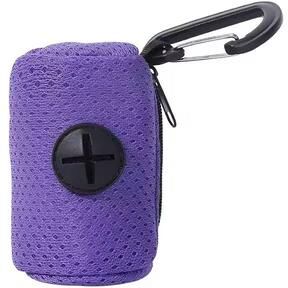 Inspire Select Dog Poop Bag Dispenser Portable Hanging Dog Waste Bag Holder For Walks & Outdoor Use navyblue