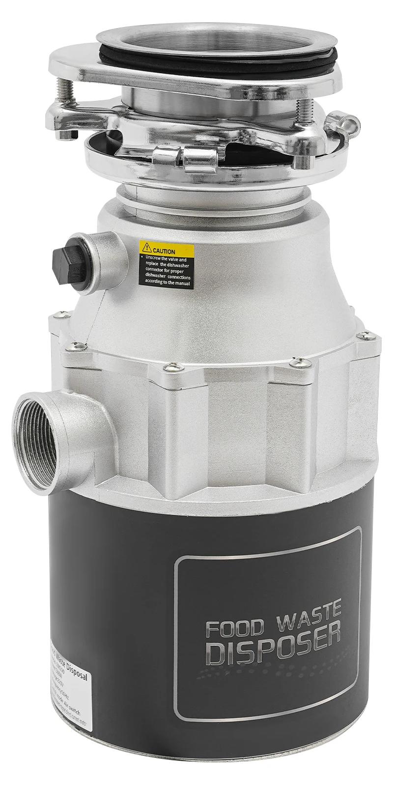 Abfallzerkleinerer - Permanentmagnet-Gleichstrommotor - 3,4 PS - Edelstahl-Mahlscheibe - Geschirrspüleranschluss - Komplettes Installationsset - Für die Küchenspüle