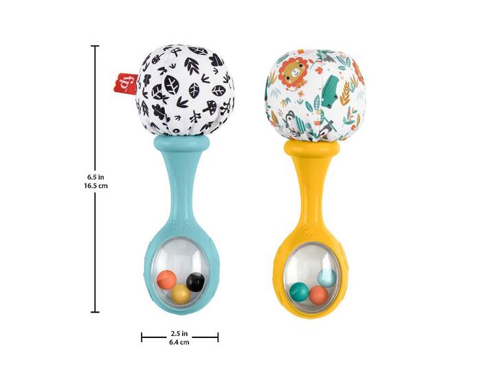 fisher-price-mes premiers maracas-jouet d’éveil 2 hochets dès 3 mois