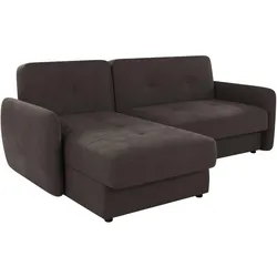 ECKSOFA Lupo Braun - Khaki Mikrofaser