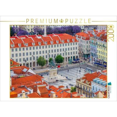CALVENDO Puzzle Die Reiterstatue von König Johann I. von oben | 2000 Teile Lege-Größe 90x67cm Foto-Puzzle für glückliche Stunden, von , Calvendo