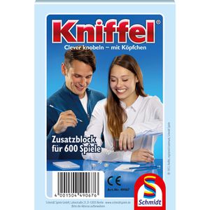 Schmidt-Spiele Spielblock 49067, Kniffelblock, ab 8 Jahre, 9,5 x 14,5cm, 100 Blatt