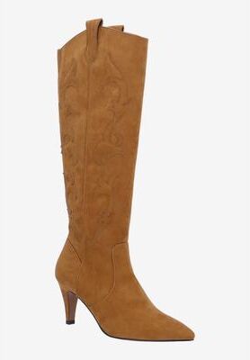 Women's Siera Cowboy Boot by J. Renee in Coffee (Size 11 M)