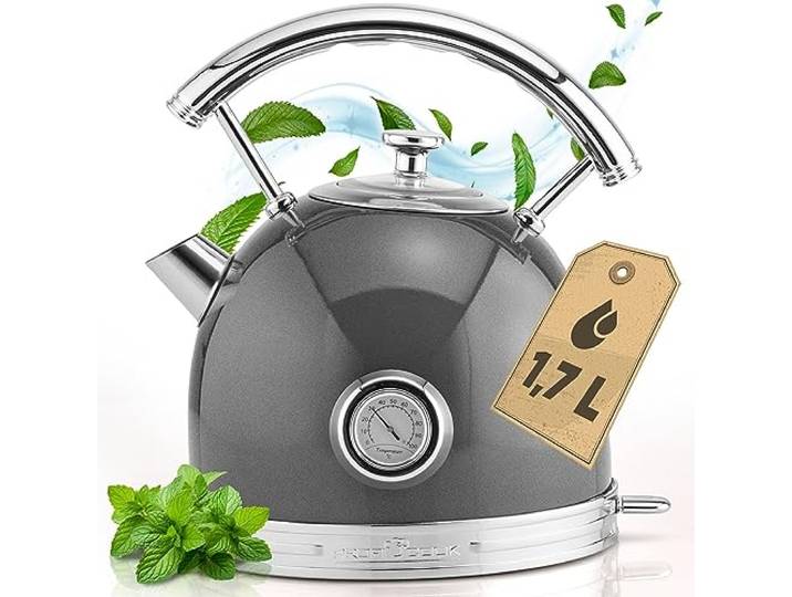 ProfiCook PC-WKS 1192 bouilloire 1\,7 L 2200 W Anthracite\, Argent