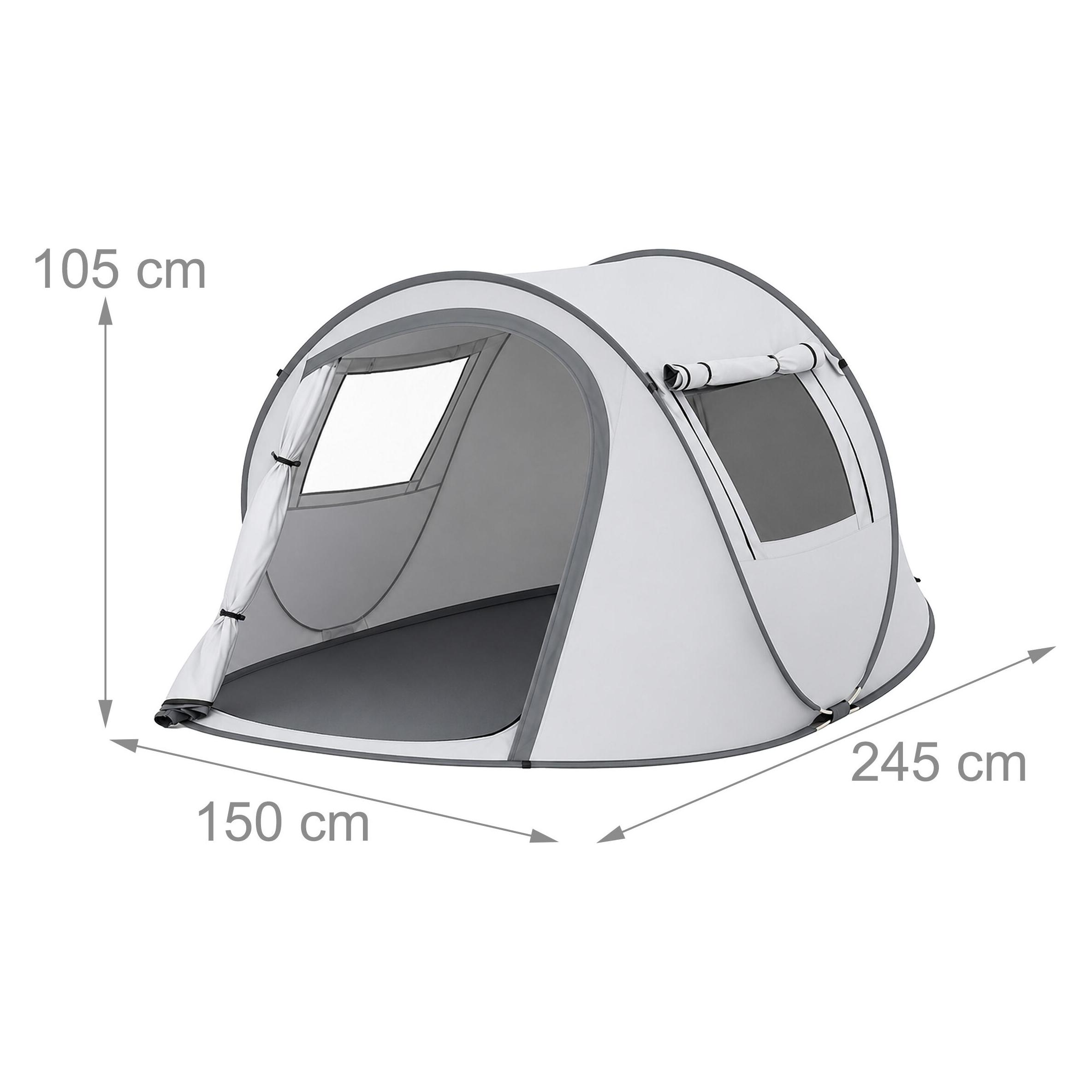 Relaxdays Pop Up Zelt (Tunnelzelt, 2.92 kg) (4052025537654)