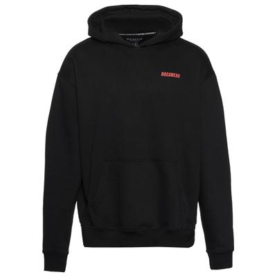 Kapuzensweatshirt ROCAWEAR "Rocawear Rocawear Rocaworld Hoodies", Herren, Gr. XL, schwarz, 80% Baumwolle, 20% Polyester, bedruckt, Rundhals, Sweatshirts