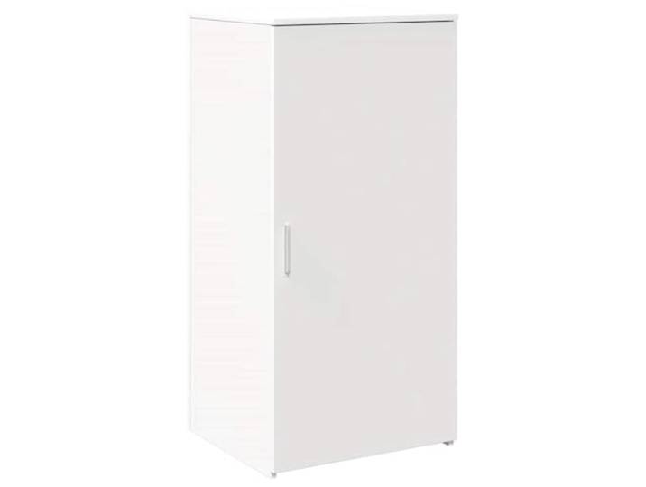 KDVXBCQJH Lagerschrank Weiß 50x45x103,5 cm Holzwerkstoff Büroschrank Kompakter Beistellschrank mit Tür und Einlegeboden für Büro, Empfang oder Flur, belastbar bis 60 kg.